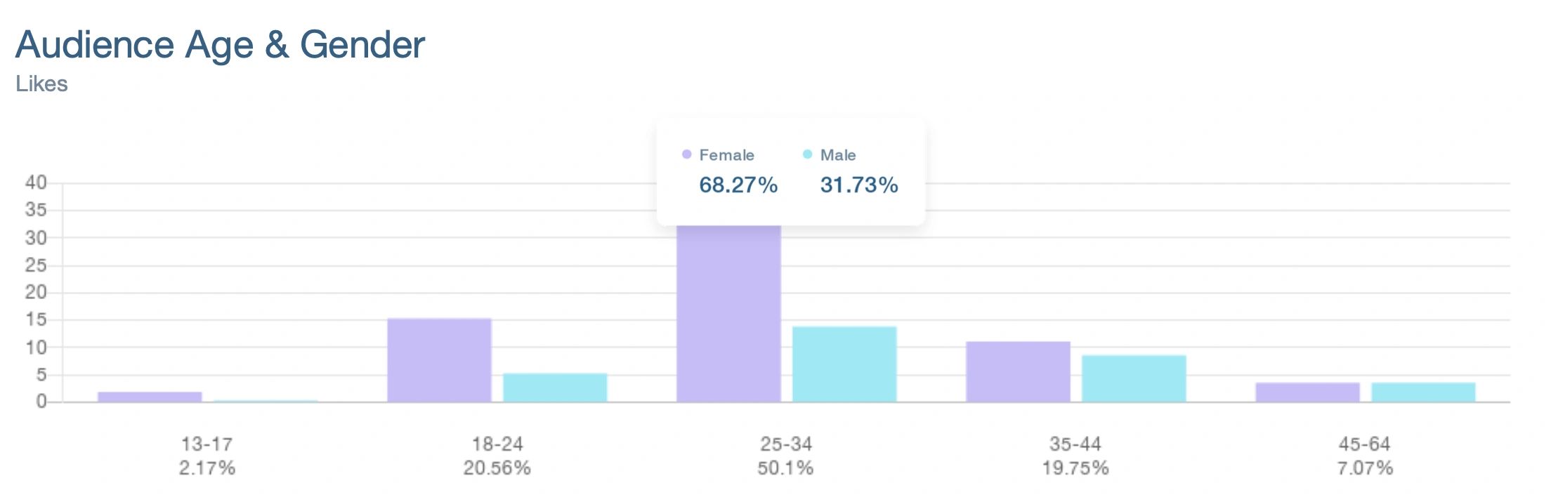Instagram audience age analytics