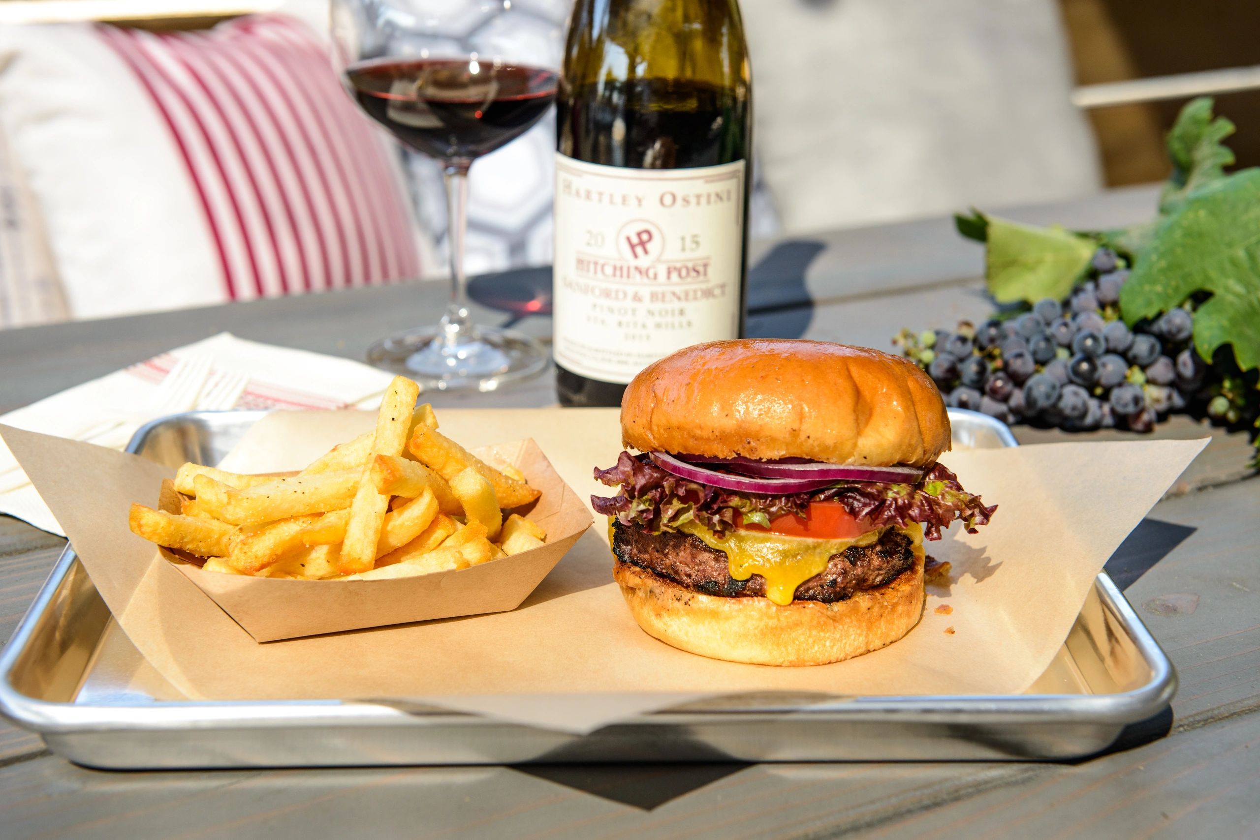 Lunch and wine tasting at the Hitching Post II. By Discover Buellton.
