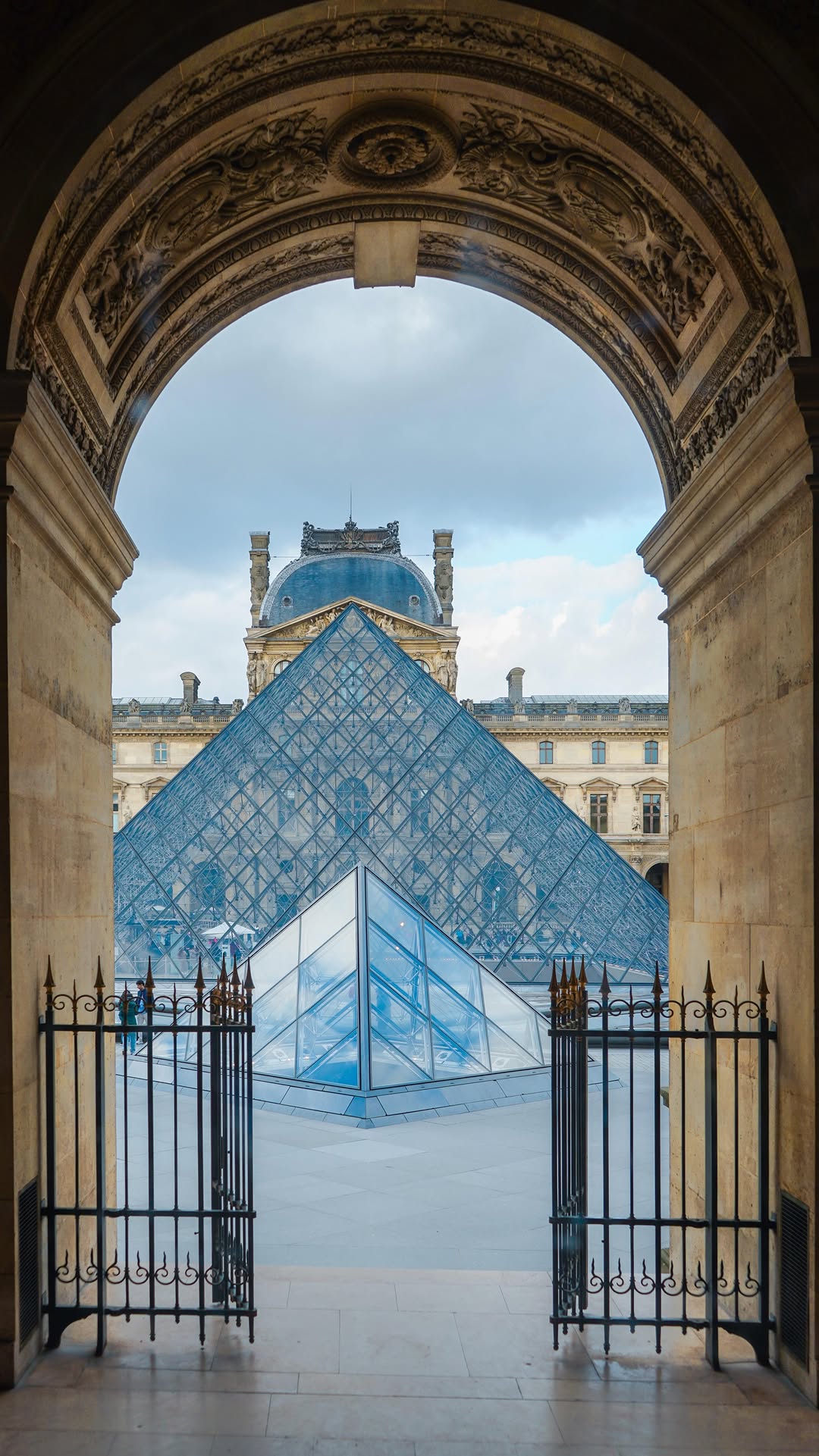 Painting inside the Louvre Museum: The Money Changer and His Wife