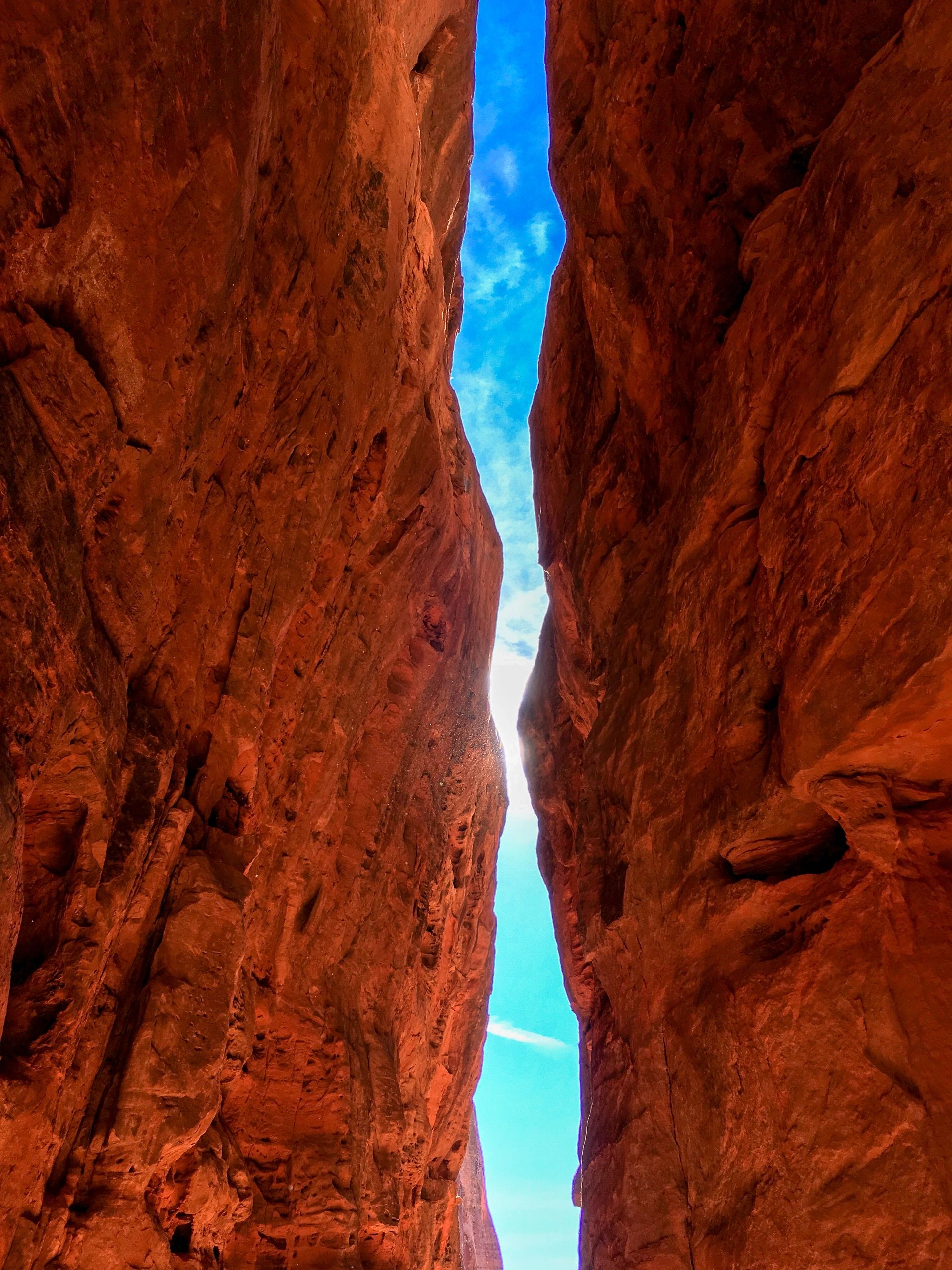 Hiding from the heat in Slot Canyon