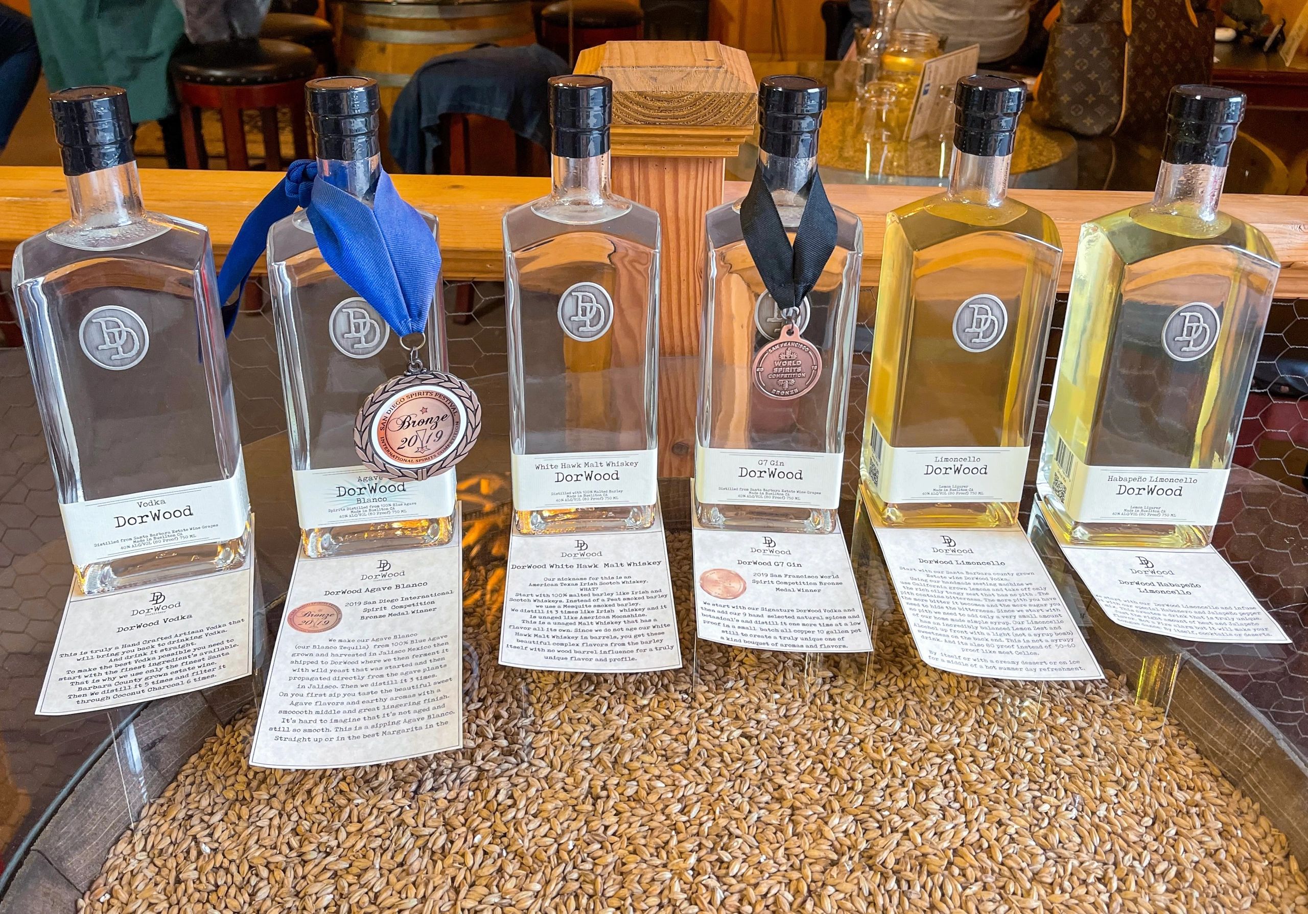 Products from the DorWood Distillery