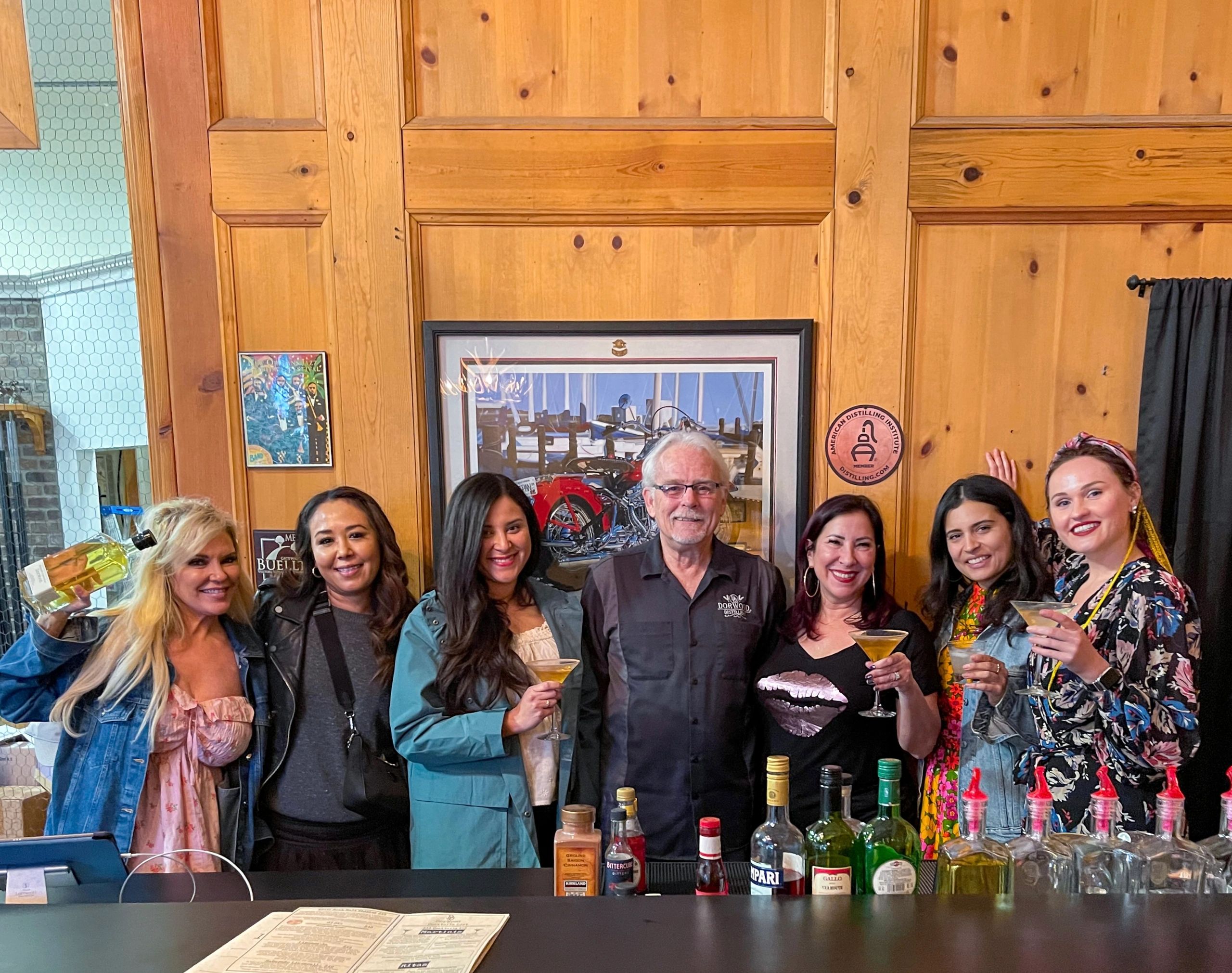 Our fun group with the amazing owner of the DorWood Distillery