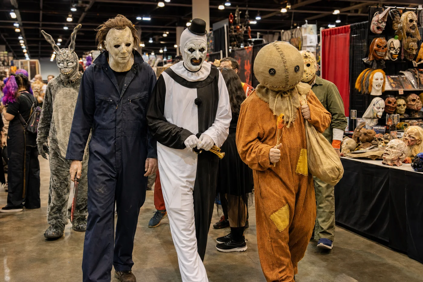 Sample picture: costumed fans on a convention floor