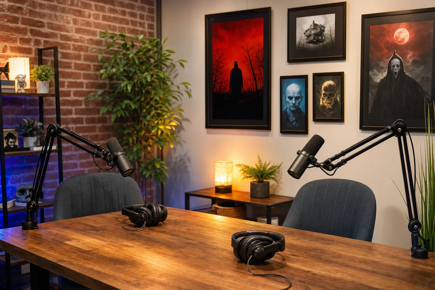Sample picture: a podcast studio