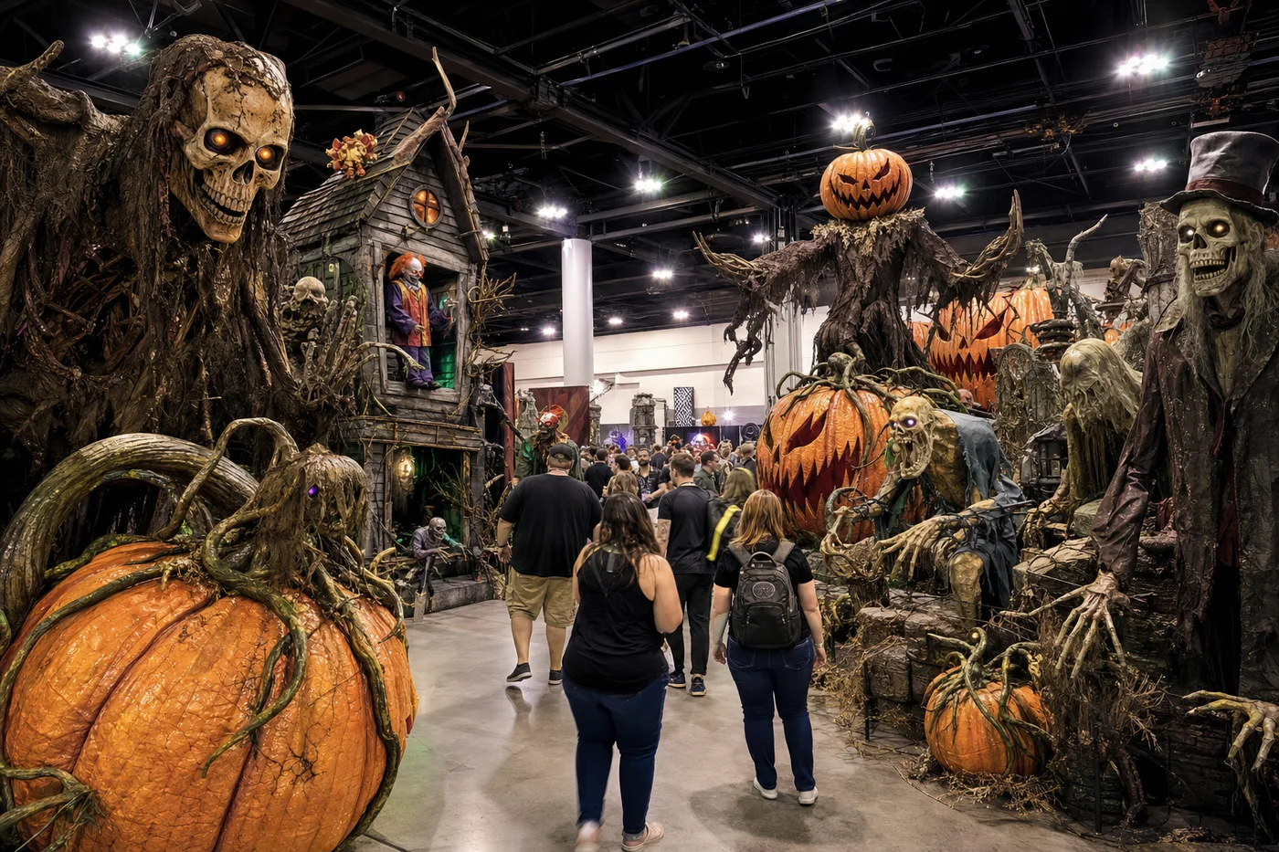 Sample picture: animatronic displays at a haunt expo