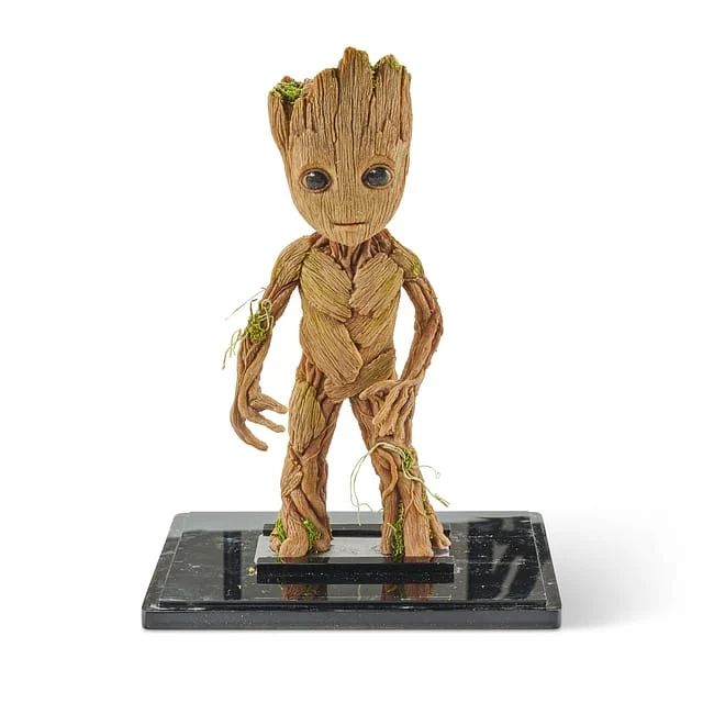 A lot in the Goldin auction: the screen-used Baby Groot maquette from Guardians of the Galaxy